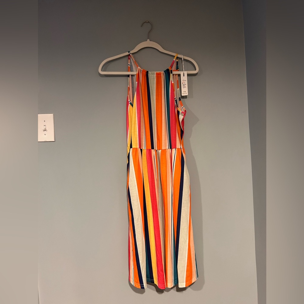 Colorful Striped Maxi Dress